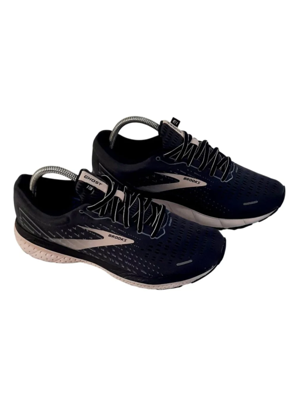 Brooks-Women's Ghost 13 Charcoal Low-top Lace-up Gray Running Shoes size 9